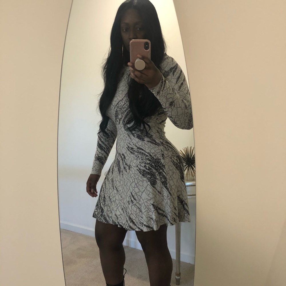 Knit mini dress
